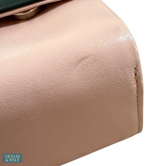 🖤💗 Kate Spade Colorblock Black Pink Leather Shoulder Bag with Gold Bar~RARE!! - Picture 7 of 16